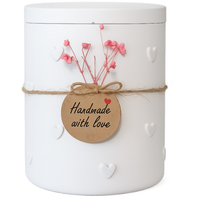 Geschenksdose Linda mit Deckel Herz Dekodose Geschenkidee